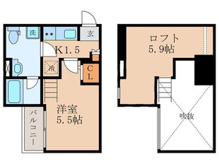 ラミアカーサ衣摺の物件間取画像